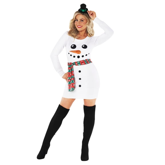 Morph Snowman Costume Women Snowman Costume Adult Women Womens Snowman Costume Christmas Snowman Costume M