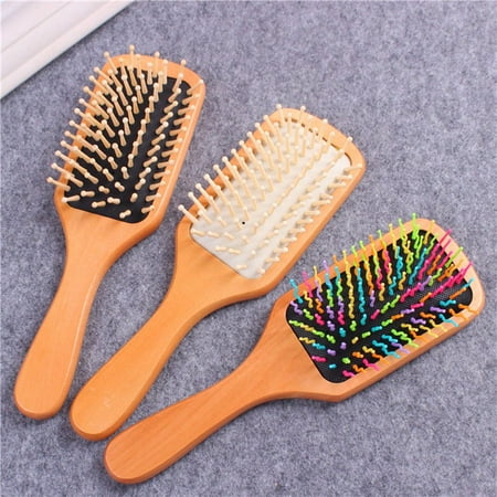 brush hair vent scalp paddle curly massage anti straight care head wooden