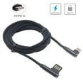 thumbnail image 3 of Charger Cord 10ft Type-C Angle USB Cable w 2-Port USB 30W Fast Car Charger J2Q for Microsoft Lumia 950 - Motorola One, Moto Z4 Z3 Play Z2 Play Z Play Droid Force Droid X4, Revvlry Plus, G7, 3 of 12