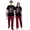 Black, variant on LuLiaMenton Matching Couples Christmas Pajamas The Reason Green Plaid Short Sleeve Long Pants Set