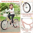 thumbnail image 6 of Babyjoy 18 Inch Kid Bike 95% Pre-Assembled Girls Bicycle with Training Wheels & Basket Age 6-9 Years Old Pink, 6 of 7