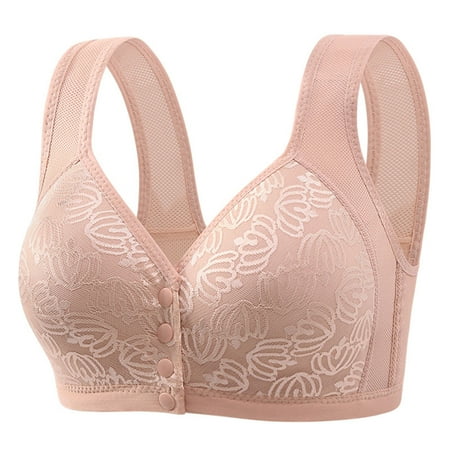 Ecqkame Full Coverage Womens No Underwire Comfortable Wireless Bras Push Up Seamless Soft Brassiere Breathable Everyday Bra A-Gray M on Clearance
