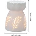 thumbnail image 4 of Essential Oil Burner, Ceramic Candle Burner, Diffuser Candle Holder with Candle Holder, Night Fragrance Lamp, Aromatherapy Diffuser, 4 of 5
