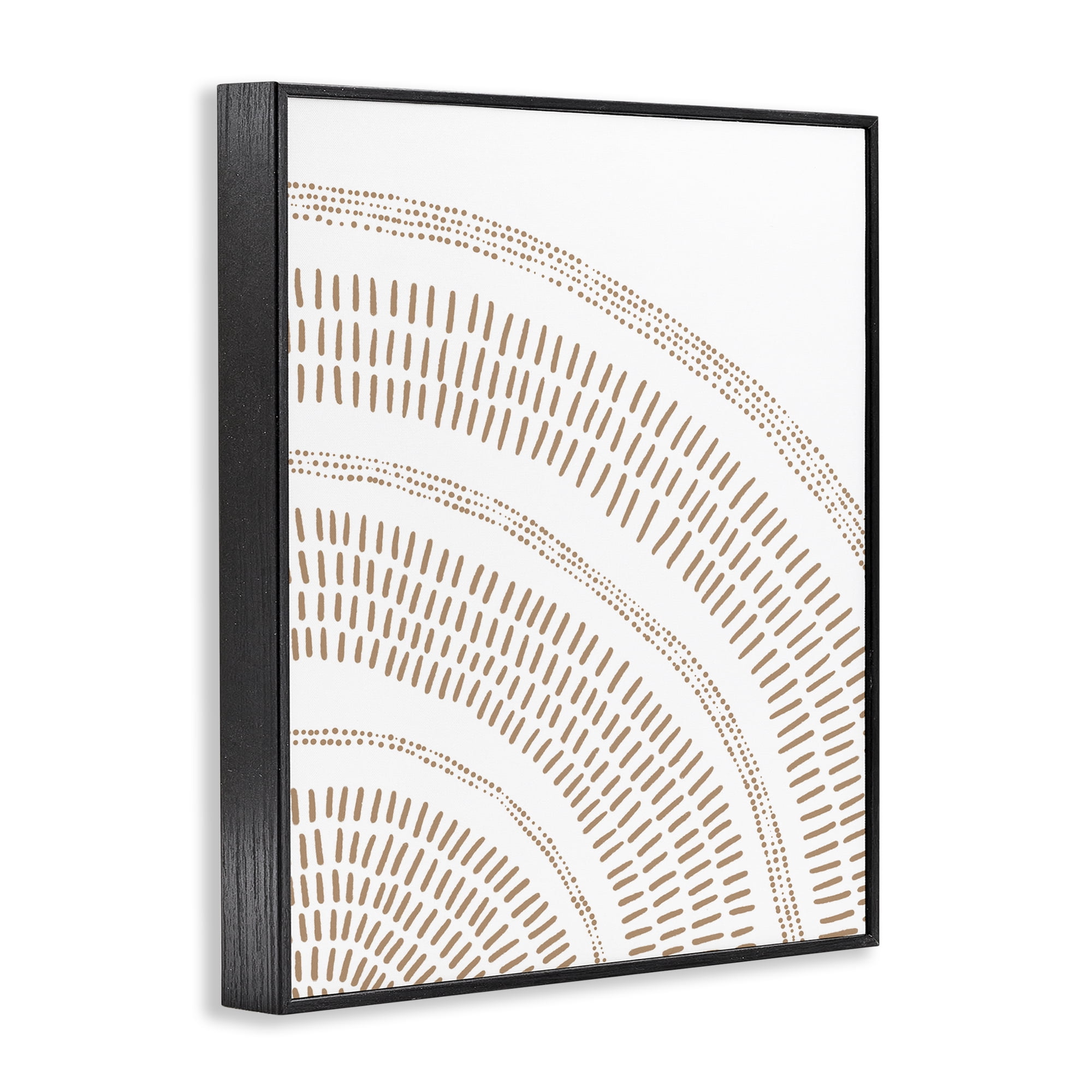 Stupell Industries Arched Boho Pattern Abstract Painting Black Framed Art Print Wall Art, 16 x 20