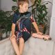 thumbnail image 4 of Fotbe American Flag Pijama Estampada de 2 Piezas para Niños – Ropa de Dormir de Manga Corta Cómoda para Niños y Niñas, Camiseta y Shorts de Algodón-Medium, 4 of 6