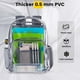 thumbnail image 3 of Mochila Vorspack de PVC transparente, gris pesado, 3 of 6