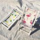 thumbnail image 3 of Beach Chair Phone Holder (flamingo), Hawaiian Decorative Tablet Holder, Wooden Canvas Beach Chair, Smartphone Business Card Holder, 3 of 5