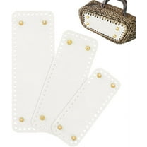 3 Sizes Plastic Bag Bottom Shaper Leather Purse Bottom for Crochet White Rectangle Knitting Crochet Base with Holes for Handbag Purse Tote Shoulder Crossbody Bag Making