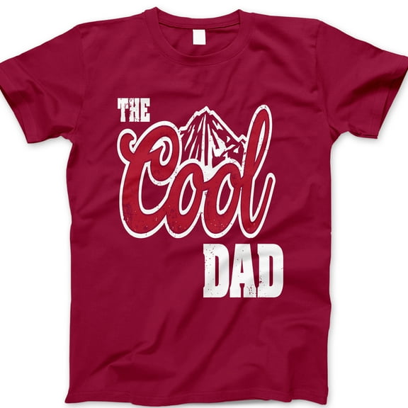The Cool Dad T-Shirt – Funny Distressed Graphic Tee with Mountain Design – Great Father’s Day Gift for Outdoorsy, Laid-Back, and Adventure-Loving Dads