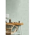 thumbnail image 3 of NextWall Aloe Green Rectangle Geo Peel and Stick Wallpaper - 20.9 in. W x 18 ft. L Roll, 3 of 7
