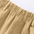 thumbnail image 4 of Fnooota Boys Cargo Shorts, Relaxed Fit Casual Elastic Waist Summer School Uniform Shorts Khaki Size 6, 4 of 7