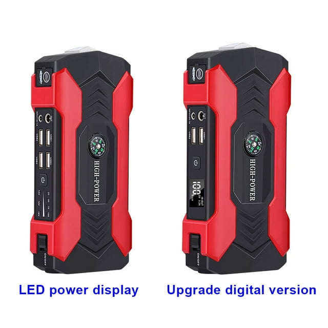 Car Starter Waterproof Portable Switch Booster Lightweight Emergency Starting Device Power Bank Battery Charger for Flashlight Type 2