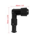 thumbnail image 2 of Spark Plug Cap 90 Degree Black Waterproof Non Resistor for CG125 GN125 WY125 CD110 Motorcycle Dirt Bike ATV 10pcs, 2 of 6