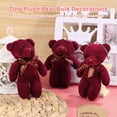 thumbnail image 3 of 10 mini ositos de peluche para baby shower, pequeños osos de peluche a granel, mini osos de peluche de 4,7 pulgadas con etiquetas de agradecimiento y bolsas de organza, recuerdos de fiesta, 3 of 7