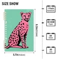 thumbnail image 2 of FORMRS 1-Subject Spiral Notebook 8" x 5" College Ruled 60 Refillable Sheet A5 Hard Cover, 2 Pack, Pink Cheetah, 2 of 7