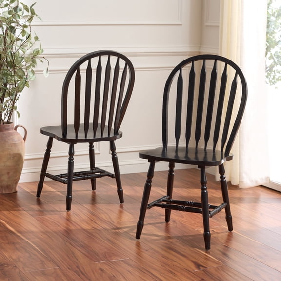 Safavieh Fazel Wood Dining Chairs, Black (Set of 2)