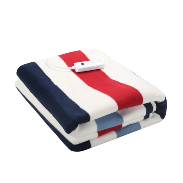 Alfombra de calentamiento eléctrico con calefacción, suave, de un , cómoda, plegable, multiusos, microfelpa, cálida para cama, familias, , 180cm×150cm Enchufe de la UE 180 cm × 150 cm perfecl Manta eléctrica