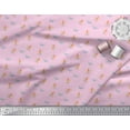 thumbnail image 2 of Soimoi Pink Rayon Fabric Trolley & Bottle Kids Print Fabric by the Yard 56 Inch Wide, 2 of 3