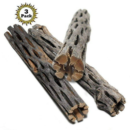 SunGrow Natural Cholla Wood - 3 Pack - Aquarium Decoration & Chew Toys for Small Pets - Ideal for Succulents - Artistic Home-Decor - 100% Natural & pet Safe - Fertilizer-Free (Best Driftwood For Freshwater Aquarium)