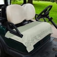thumbnail image 2 of Golf Cart Seat Covers for 2 Seater, Sage Green Botanical Soft Microfiber Cart Seat Towel Blanket, Spring Floral Leaf Absorbent Breathable Non Slip Bench Seats Protector for Golf Course 51"x31", 2 of 9