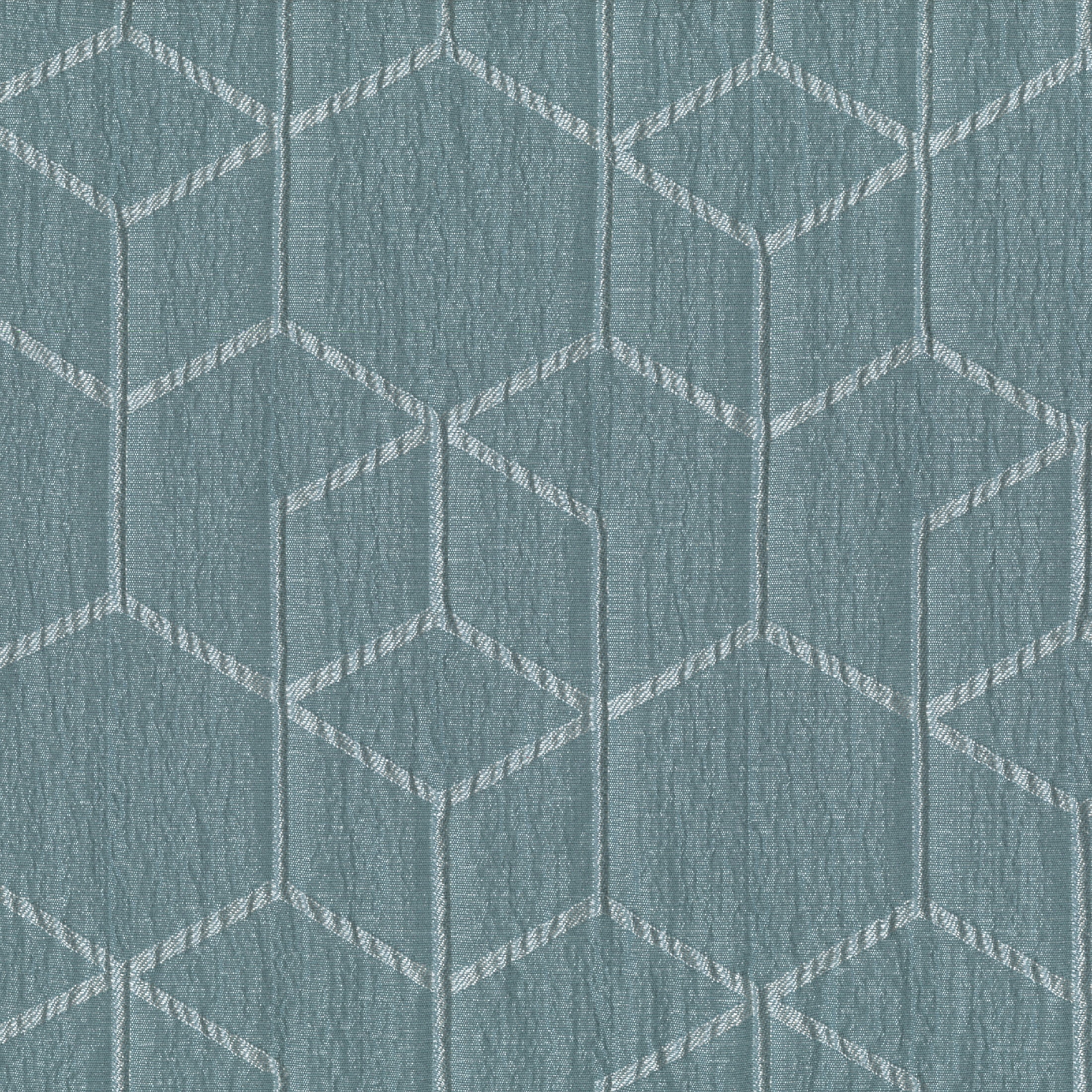Better Homes & Gardens Blackout Textured Geometric Curtain Panel, 1 Panel, Aqua Slate, 50" W x 84" L