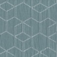 thumbnail image 2 of Better Homes & Gardens Blackout Textured Geometric Curtain Panel, 1 Panel, Aqua Slate, 50" W x 84" L, 2 of 5