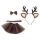 thumbnail image 5 of Diadema de tutú de reno con cola y pajarita, conjunto para disfraz de cosplay para niñas, diadema encantadora sin flor, 5 of 9