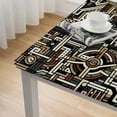 thumbnail image 4 of HAOXIT African Ethnic Square Tablecloth,Waterproof Table Cloth Cover Decorative for Party and ​Camping Holiday Dinning Tabletop Home Décor 60''x60'', 4 of 7