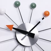 Creative Ornaments, Artistic Wall Clock, Colorful Ball Silent Wall Clock, Metal Iron Art Living Room, Bedroom, Kitchen, Classroom, bar, Birthday Gift, scaleless Decorative Clock (Colorful Ball Color)