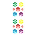 thumbnail image 1 of Justharion Christmas Static Sticker Fridge Window PVC Decal Home Office Shop Self -adhesive Decoration, Long Hat Santa Clause Snowflake 2Set, 1 of 6