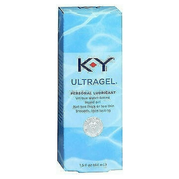 K-Y Ulragel Personal Lubricant Water-Based Liquid Gel Lube, 1.5oz, 3-Pack