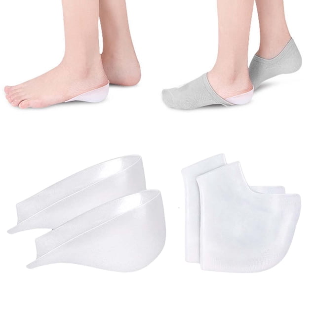 Plantillas suaves para la Inserciones Almohadillas para el talón Cubierta atención pies atención plantar Cojines para el talón 3cm Salvador Plantillas de aumento de altura