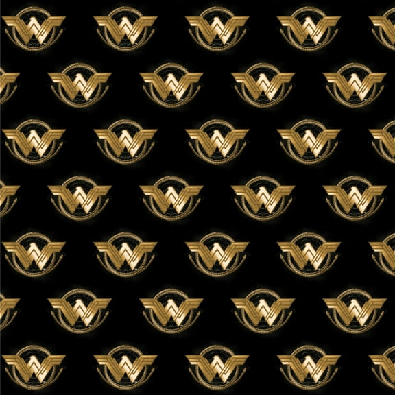 Wonder Woman Movie Golden Lasso Logo Premium Roll Gift Wrap Wrapping Paper