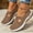 Coffee_001, variant on Women's Woven Orthopedic Breathable Soft Shoes Go Walking Slip on Diabetic Foam Shoes Hands Free Slip in Sneakers Arch Support Blue 9 Wide