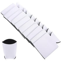 OFFIGAM White Neoprene Beverage Can Covers 10-Pack Reusable Insulated Drink Holders Portable Cooler Sleeves