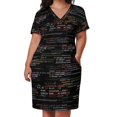 thumbnail image 2 of Vestido holgado con bolsillos Code4, vestidos elegantes para mujer, vestidos de cóctel, 2 of 6