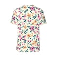thumbnail image 3 of Balery Cute Flower Baseball Jersey for Men Casual Button Down Shirts Short Sleeve Active Team Sports Uniform-4X-Large, 3 of 9