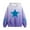 Purple, variant on CYRBOKO Girls Fleece Hoodies, Stretchy Fall&Winter Star Printed Long Sleeve Gradient Sweatshirts with Pocket Pink Size 4-14 T