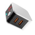 thumbnail image 2 of yingyy LED Display EU / US 3 Port USB Charger 2.4A Mobile Phone USB Charger Fast Charging Wall Charger For, 2 of 6
