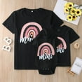 thumbnail image 6 of TAIAOJING Mommy and Me Matching Shirt Mommy T Sleeve Family Summer Short Tee Me For Women Blouse And Shirt Tops Clothes Casual Outfits Rainbow, 6 of 9