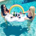 thumbnail image 5 of Inflatable Rainbow Cloud, Vibrant Rainbow Printing Pool Party Accessories, Portable Inflatable Design for Easy Storage, Ideal for Pool Parties, Hot Tubs, Beach Days, or the Lake, 5 of 5