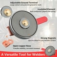 thumbnail image 4 of MUTUACTOR 500 AMP Magnetic Welding Ground Clamp, Strong Gripping Quick Release Magnetic Mount Welding Support Clamp Tools for Welding Cutting Factories Industries Work Shop and Instrument Processing, 4 of 6
