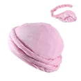 thumbnail image 2 of Durags para Hombres Hombres Turbán Cabeza Envoltura Satén Forrado Giros Capota Pre-Atado Trenza Durag, para Hombres Y Mujeres Dormir Capota (Aplicable Cabeza Circunferencia 60-62cm / 23.62-24.41Inch), 2 of 5