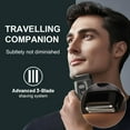 thumbnail image 3 of Nogroa Electric Foil Shaver for Men, Cordless Mini Electric Razors with 3 Floating Blades&LED Display, IPX7 Waterproof Wet/Dry Face Shaver, Protable Compact Beard Trimmers for Travel, Type-C Charging, 3 of 8