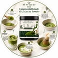thumbnail image 5 of Matcha Powder (40g/1.4oz) Japanese First Harvest Organic Ceremonial Blend Green Tea Powder from Uji, Kyoto Vibrant Green Color 10A Grade High Umami, Ideal for High-End Lattes, 5 of 9