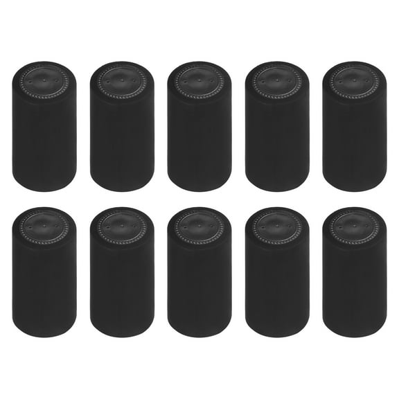 Uxcell 100 Pack Heat Shrink Wrap Sleeves Wine Shrink Wrap Cap, 30x60mm Black/Black