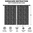 thumbnail image 2 of Blackout Kids Curtains,Black White Gothic Witch Skull Pattern Childrens Insulated Curtains Set Of 2,Bedroom Essentials,Toddler Room Decor 52x84in(132x213cm), 2 of 5