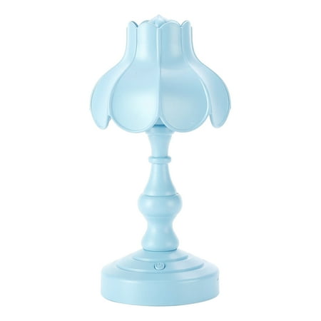 

European Lotus Mini LED Night Light for Mall Room Bar Home Light Blue