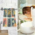 thumbnail image 7 of Yayeee 2 Pack Hand Towels for Bathroom 100% Cotton 16" x 28" Soft Absorbent Kitchen Towel, Jungle Stamp, 7 of 7