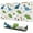 White Dinosaurs Geometric-1, variant on Long Mouse Pads for Desk,White Dinosaurs Landscapes Pattern Desk Mats on Top Of Desks, Desk Mouse Pad Extra Large with 3mm Non-Slip Base and Stitched Edge for Gaming,Office,Work,Home 31.5"x11.8"